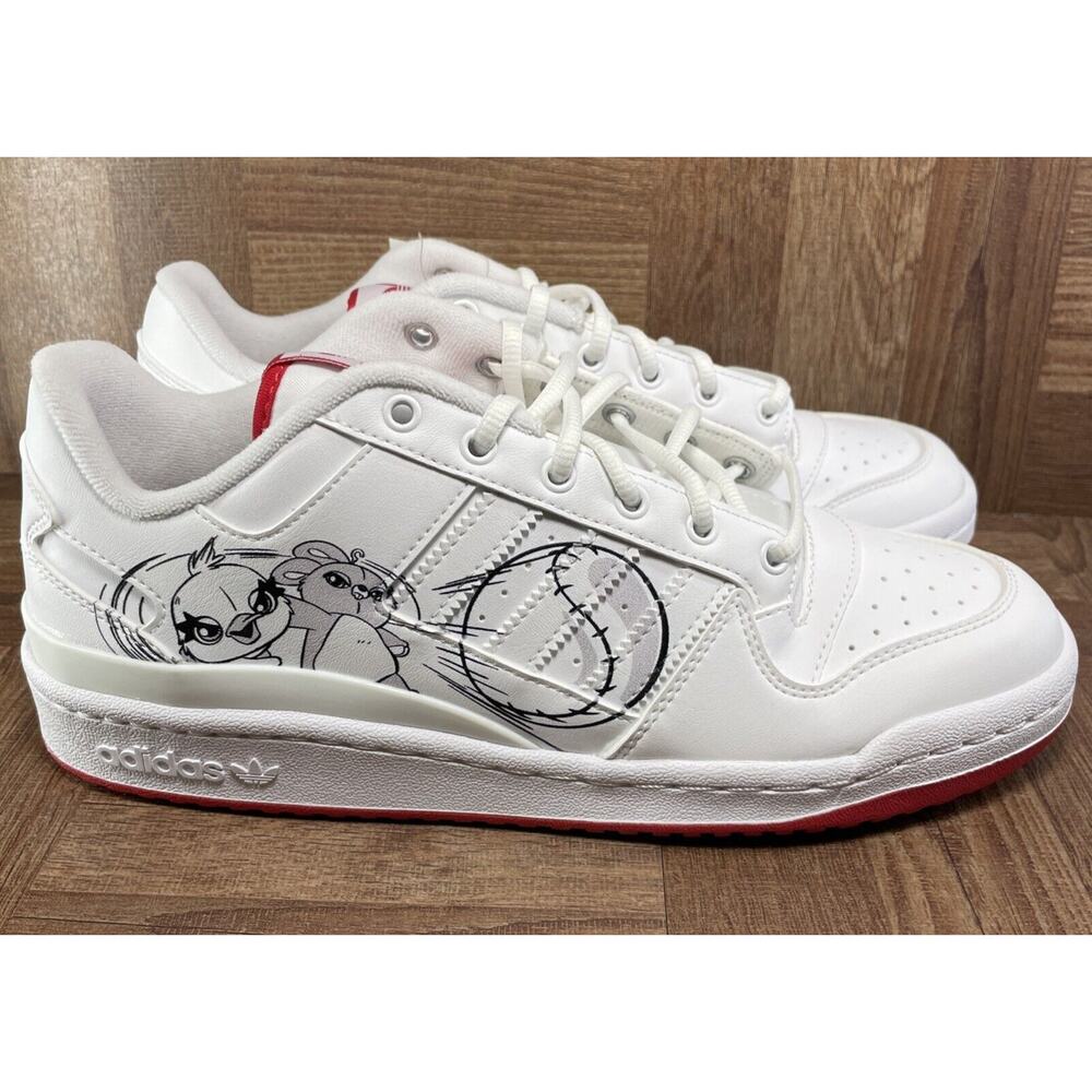 Adidas X Disney Pixar Forum Low Men’s Size 8 | Lotso & Friends White Red NEW